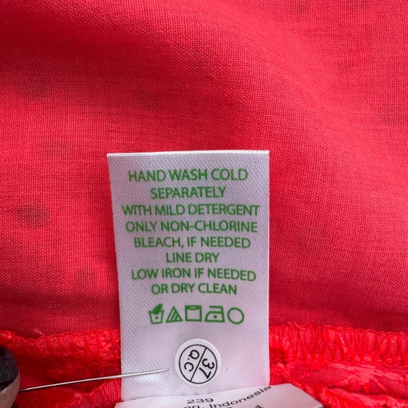 Lilly Pulitzer Coral Eyelet Flutter Sleeve Top | Size XXS New Without Tag - Picture 4 of 8